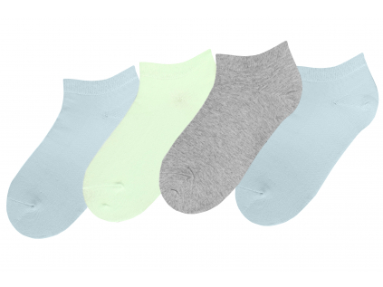 Dámské ponožky kotníkové jednobarevné bavlněné 1 E