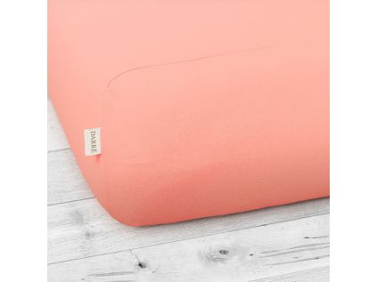 Jersey prostěradlo světle lososové
