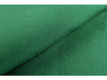 Teplákovina - lahvově zelená š.165 cm II.jakost