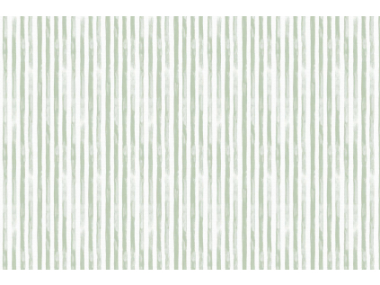 Bavlněná látka PERKÁL - Proužky - zelená š.147