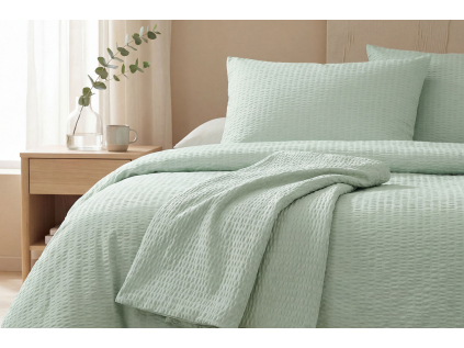 2602 krep Jednobarevne svetle zelene 6