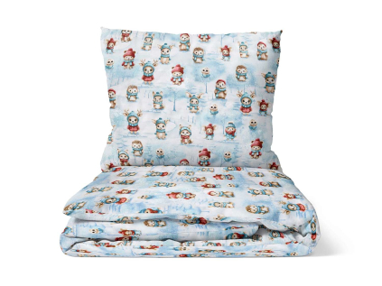 2510 zviratka v zime modra poskladane