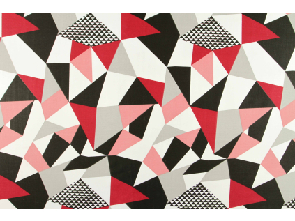 Bavlněná látka Paul červená š.160 - 2. jakost