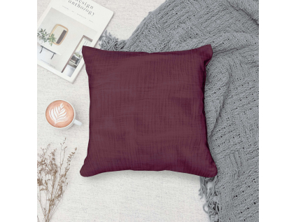 Mušelínový povlak na polštářek Claret - 2.jakost