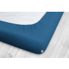 Jersey prostěradlo petrolejově modré na výšku matrace do 30 cm