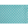 Bavlněná látka Puntíky tyrkysová 7 mm š.160