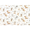 Bavlněná látka Roztomilí pejsci bílá  š.160