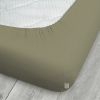 Jersey prostěradlo tmavé khaki (3)