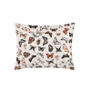 Bavlněný povlak na polštář Motýlci - světle hnědý