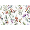 Zbytek bavlněné látky PERKÁL Kolibřík barevný - 60 x 160 cm