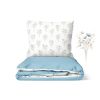 Bavlněné povlečení Něžné kvítí nebesky modré - duo