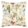 Bavlněný povlak na polštář Ptáčci s motýly