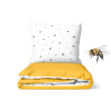 Bavlněné povlečení Včelky - duo - medové žluté