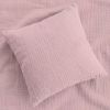 Celoroční mušelínový povlak na polštářek Soft Pink - GOTS