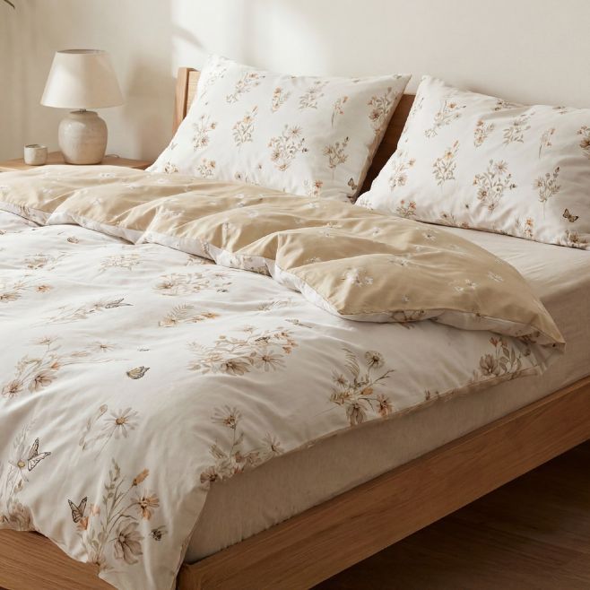 🌾 Perkálové povlečení Květinový vánek 🌼 Nechte svou ložnici rozkvést jemností a krásou českých luk. 🌿 Vyrobeno z kvalitní...