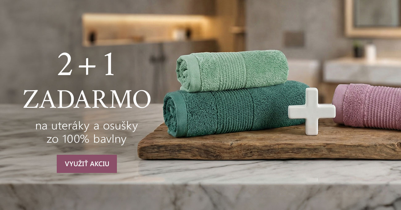 2+1 zadarmo na uteráky