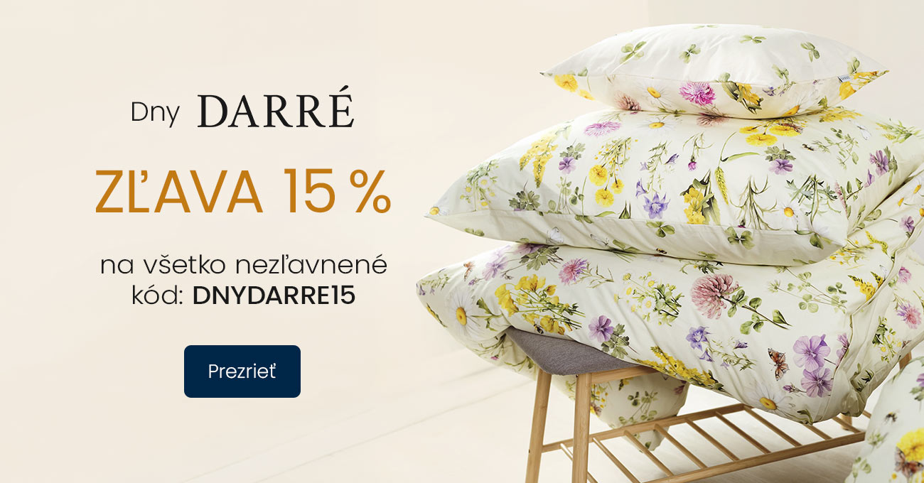 Dni DARRÉ zľava 15 %
