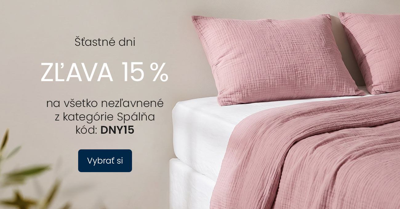 Zľava 15 % na Spálňu
