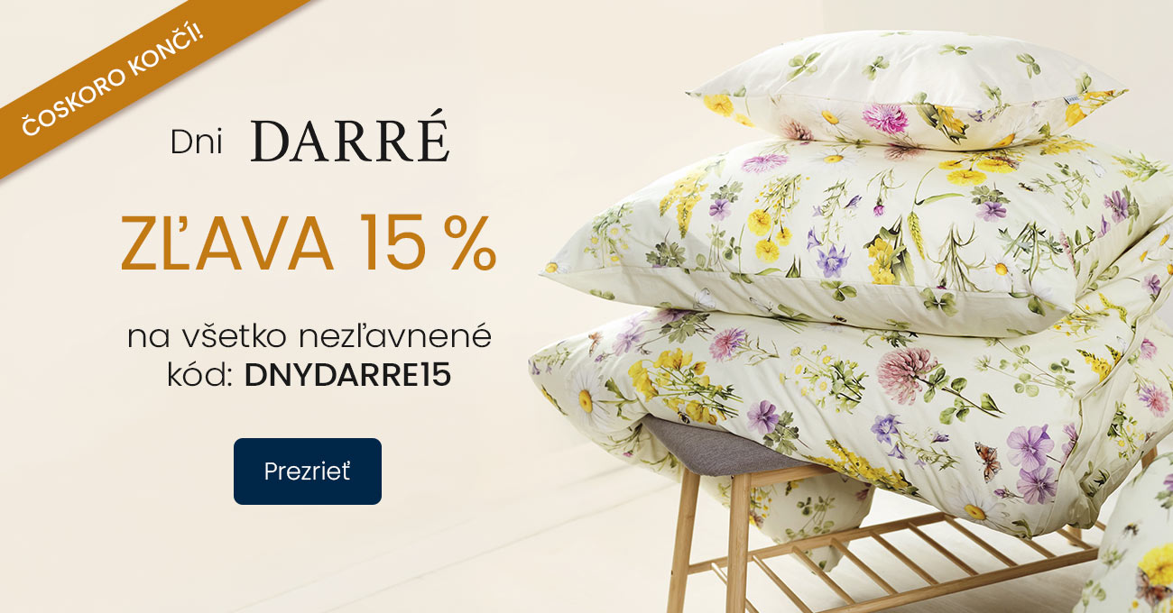 Dni DARRÉ zľava 15 %