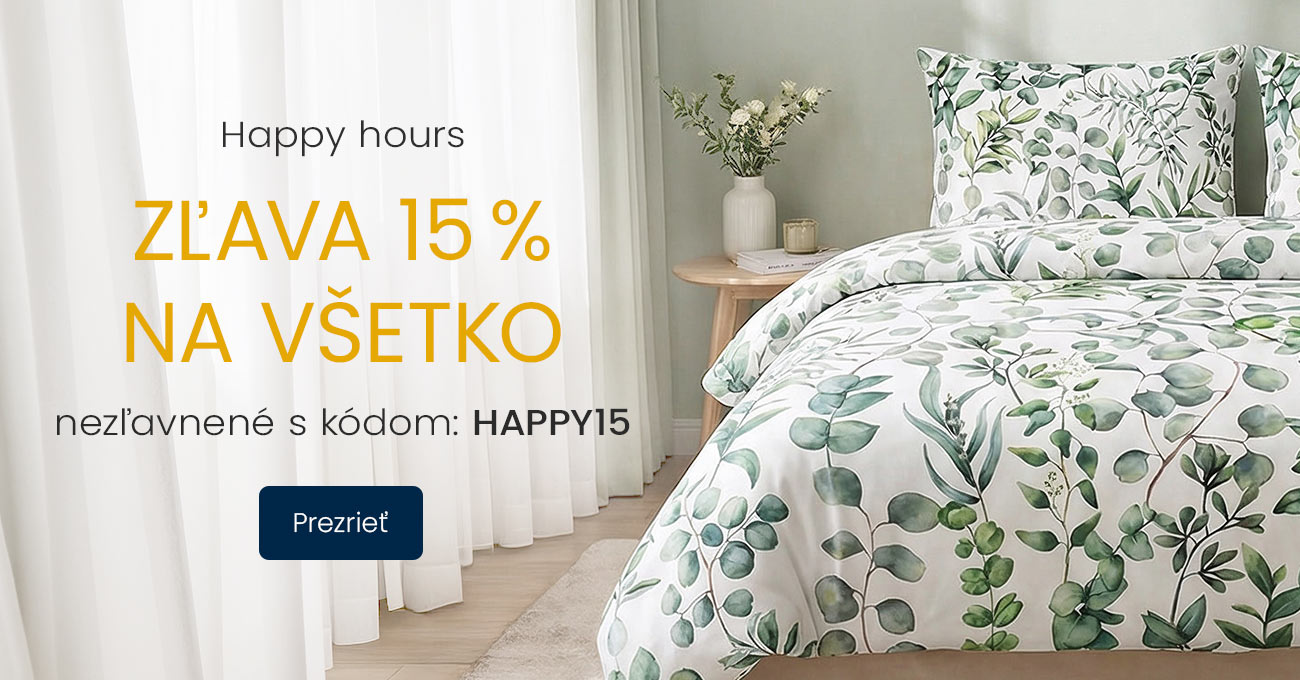 Šťastná hodinka zľava 15%