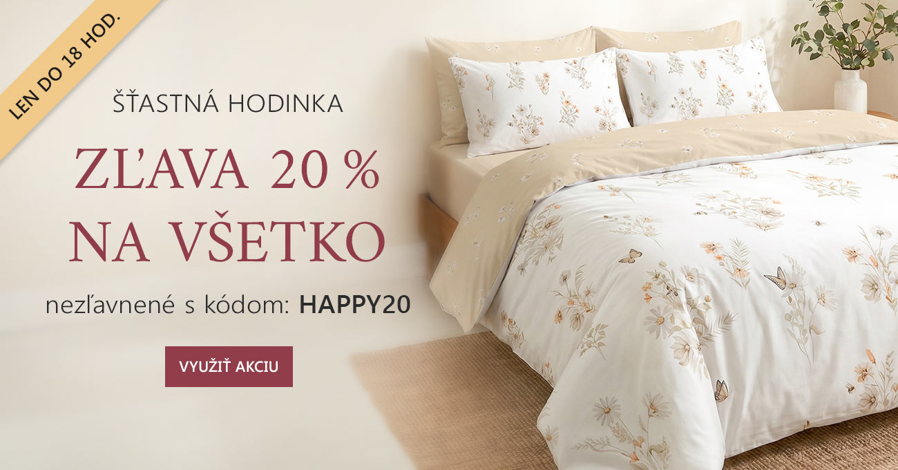 Happy hours zľava 20 %
