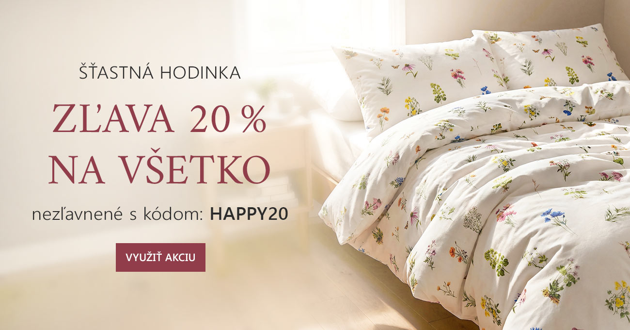 Happy hours zľava 20 %
