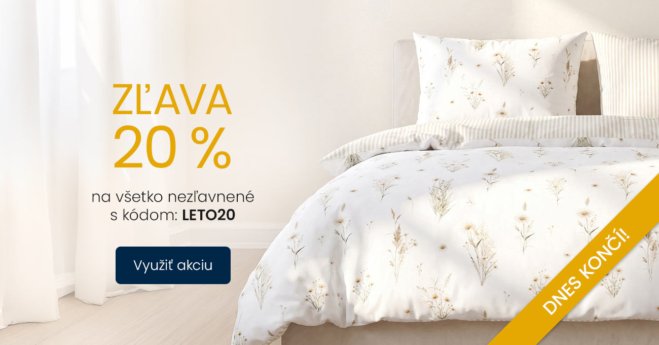 Zľava 20 % na všetko
