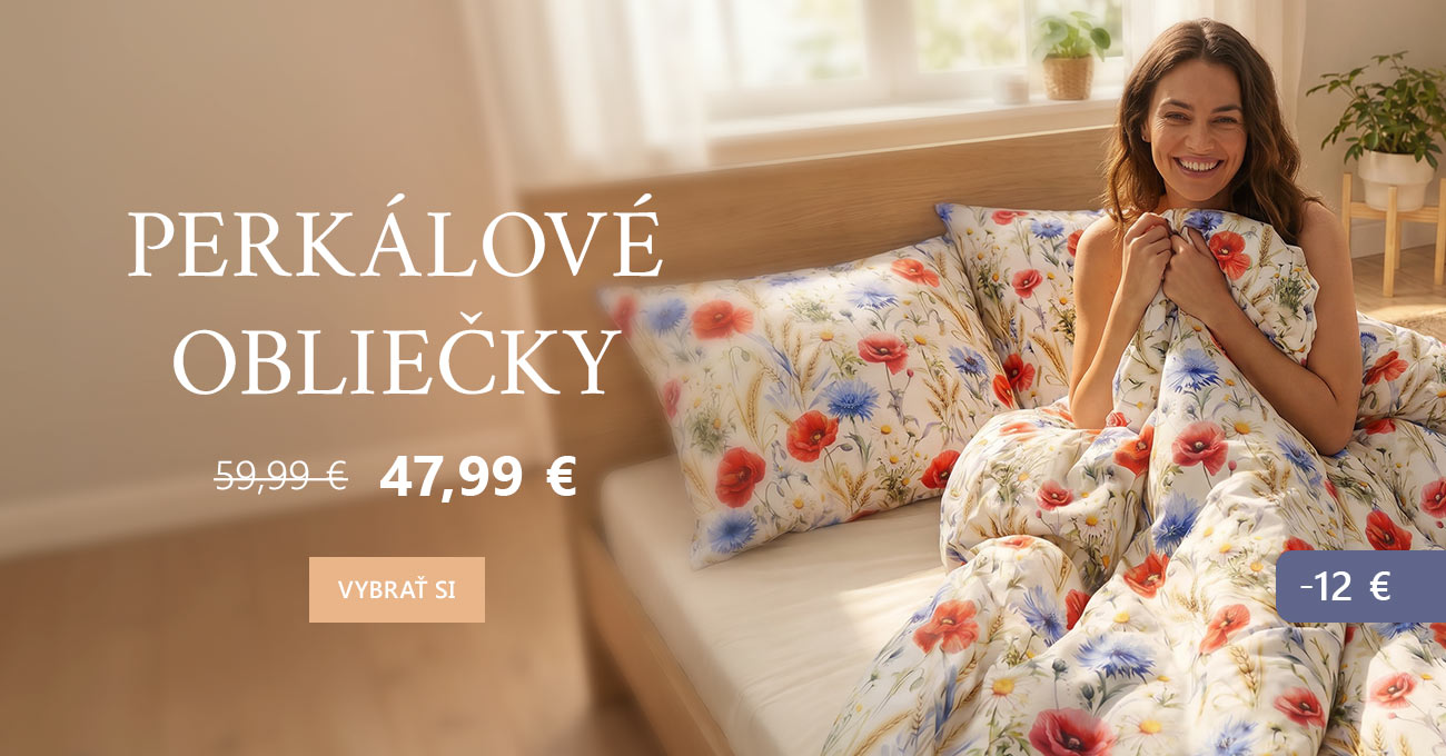 Perkálové obliečky - 12 €
