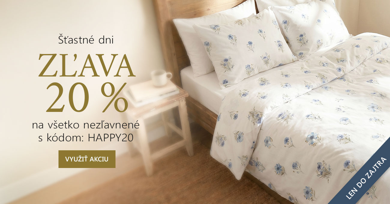 Šťastné dni zľava 20 %