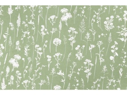 dotek lučních květin zelen