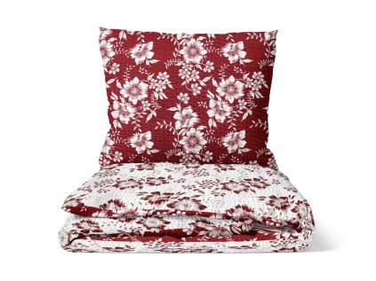 2505 Flowers bordo duo krep poskladane