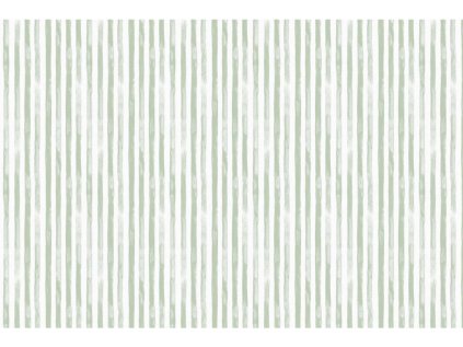 Bavlnená látka PERKÁL - Prúžky - zelená š.147