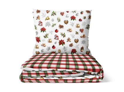 2508 duo vanocni svatky krep poskladane