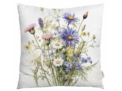 Dekoračná obliečka na vankúšik Kvetinová rozprávka 2 - variant 3