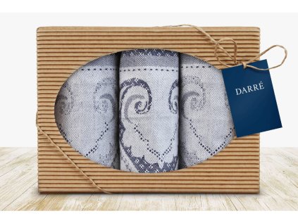 2511 Dárková kazeta utěrek 70 Srdce modrá