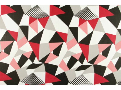 Bavlnená látka Paul červená š.160 - 2. akosť