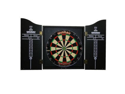 Kompletný šípkový set Winmau, terč, skrinka, 2 sety šípok