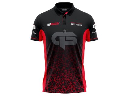 Red Dragon dres Gerwyn Price Iceman Inferno Tour červený