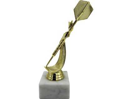 608072 darteg sipkarska trofej sipka 18cm zlata