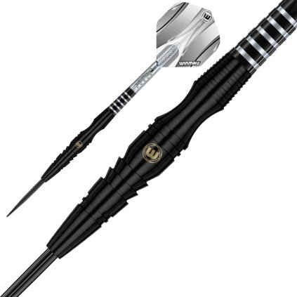 602219 winmau steel sipky sniper black 22g