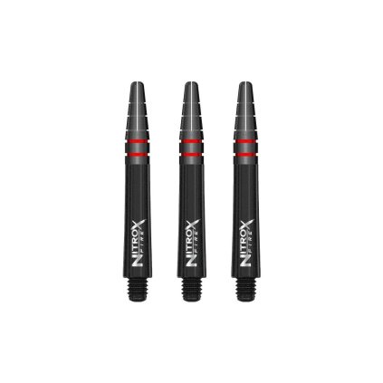 602726 Red Dragon Nitro Xfire fekete, rövid, 36 mm-es nyilak tollai