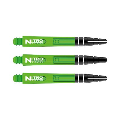 593060 Red Dragon nyelek darts-hoz, Nitrotech, műanyag, zöld, hosszú