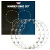 bull s metal number ring set 3pc