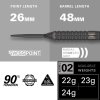 602963 3 target darts bolide void 02 90 t 1