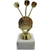 608075 darteg sipkarska trofej 3 sipky a terc 15cm zlata