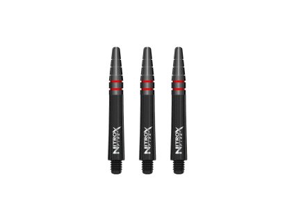 602726 red dragon nasadky na sipky nitro xfire cierne kratke 36mm