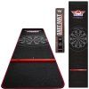 bulls carpet dartmat black red oche 300x60 cm