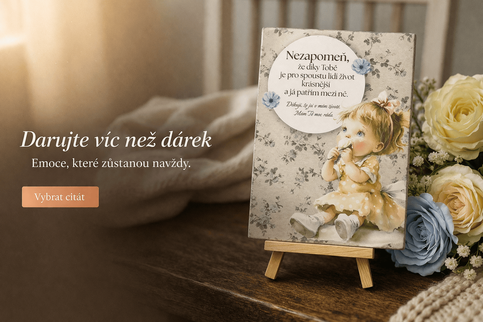 Darujte víc než dárek.