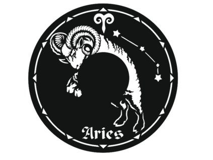 Vinylové hodiny Znamení zvěrokruhu Beran / Skopec