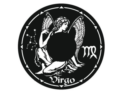 Vinylové hodiny Znamení zvěrokruhu Panna